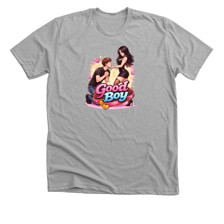 good boy tee&nbsp;, a Athletic Heather Premium Unisex Tee