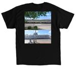 2926 acoma silver iris&nbsp;, a Black Classic Unisex Tee (back-view)
