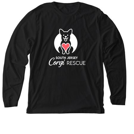SJCR White Logo Long Sleeve Tees & Hoodies, a Solid Black Blend Premium Long Sleeve Tee
