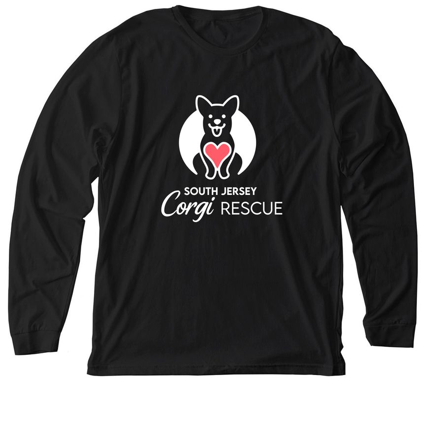 SJCR White Logo Long Sleeve Tees & Hoodies, a Solid Black Blend Premium Long Sleeve Tee