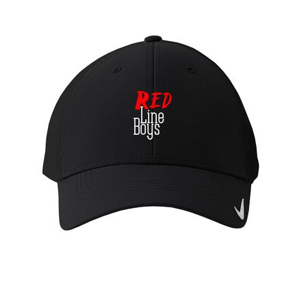 Redline Boys Hats, a Black Printed Nike Dri-FIT Legacy Performance Cap