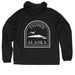 Tyonek Windbreaker!, a Black Quarter-Zip Windbreaker (back-view)