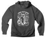 Paws Play Merch, a Asphalt Premium Heavyweight Pullover Hoodie (back-view)