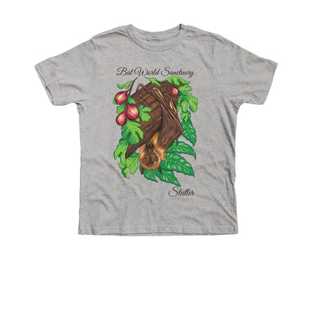 Bat World Sanctuary- Statler, a Athletic Heather Premium Youth Tee
