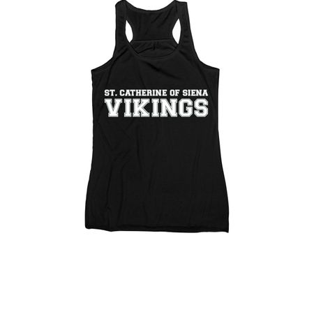 Vintage Varsity, a Black Women's Racerback