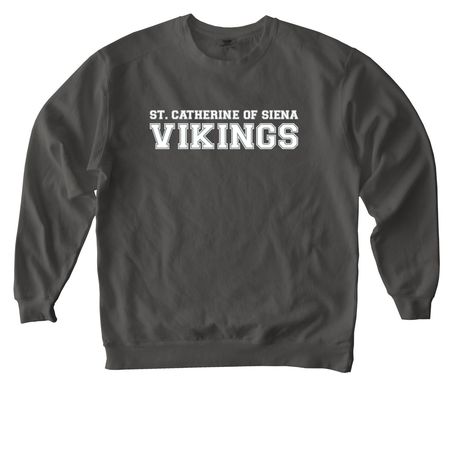 Vintage Varsity, a Pepper Comfort Colors Crewneck Sweatshirt