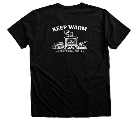 Keep Warm, a Black Heather Premium Unisex Tee