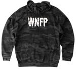 Howl-O-Ween, a Black Camo Heavyweight Camo Pullover Hoodie (back-view)