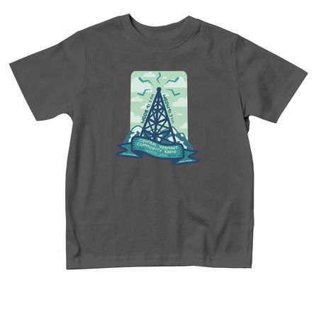 Kid Tower Shirts, a Charcoal Toddler Tee