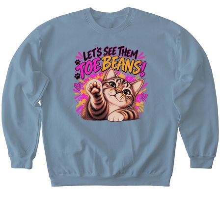 Calling all toe bean lovers! ??, a Stone Blue Softstyle Crewneck Sweatshirt