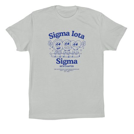 Sigma Iota Sigma 1, a Silver Premium Cotton Tee
