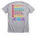 YOU BELONG AT WELLSTAR, a Athletic Heather Premium Unisex Tee (back-view)