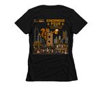 GP 2026, a Black Women's Slim Fit Tee (back-view)