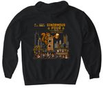 GP 2026, a Black Gildan Softstyle Pullover Hoodie (back-view)