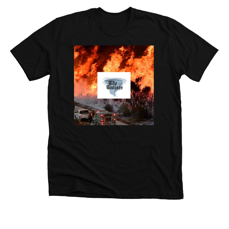 The Twists, a Solid Black Blend Premium Unisex Tee