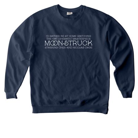 Moonstruck, a True Navy Comfort Colors Crewneck Sweatshirt