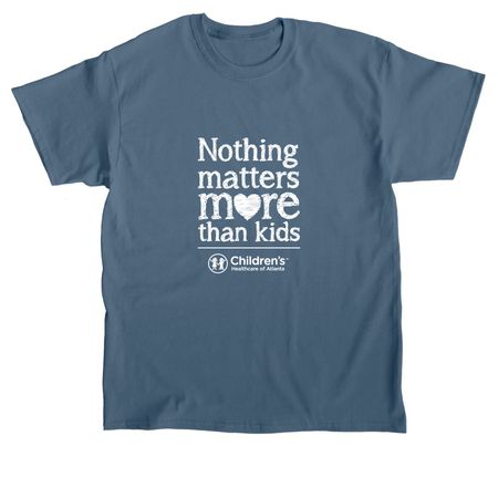 Nothing Matters More than Kids!&nbsp;, a Indigo Blue Classic Unisex Tee