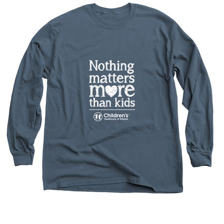 Nothing Matters More than Kids!&nbsp;, a Indigo Classic Long Sleeve Tee