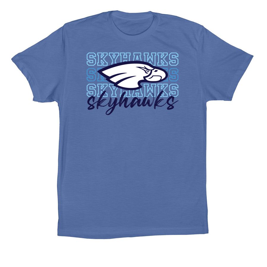 Hawks Hawks, a Columbia Blue Premium Cotton Tee