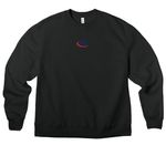 Young Adults, a Vintage Black Premium Heavyweight Crewneck Sweatshirt (back-view)