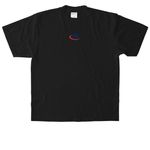 Young Adults, a Black Heavyweight Garment Dye Tee (back-view)