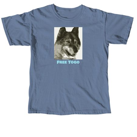 Free Togo, a Blue Jean Comfort Colors Unisex Tee