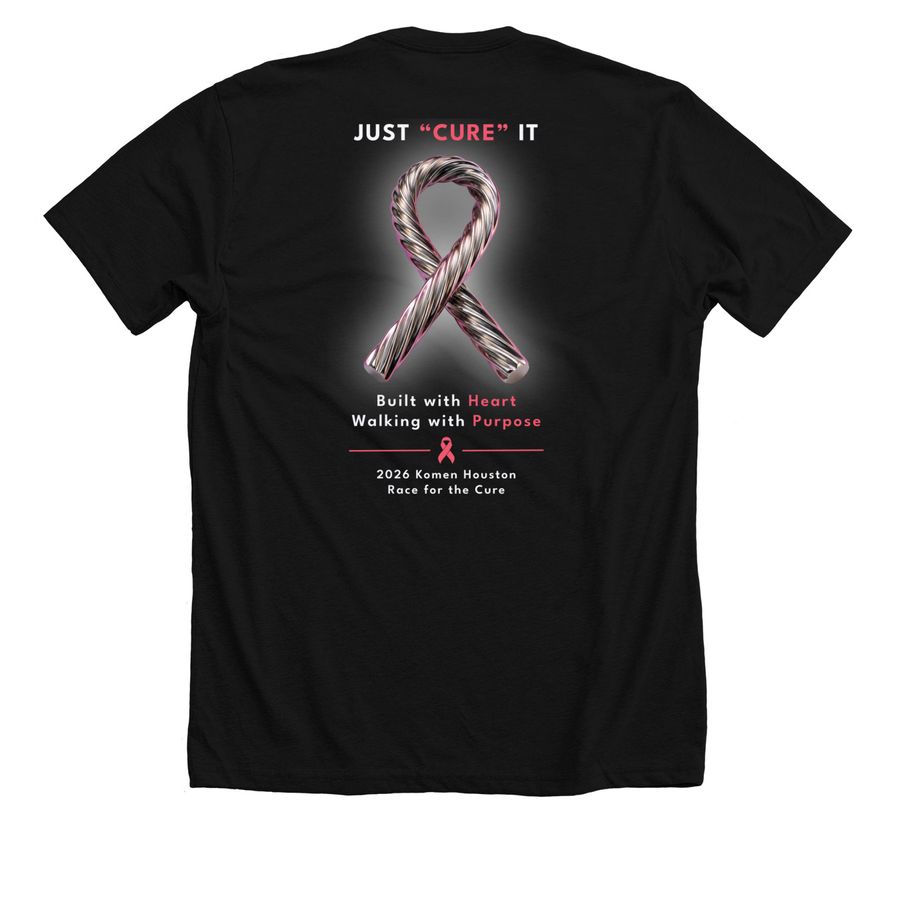 2026 Komen Houston Race for the Cure, a Solid Black Blend Premium Unisex Tee