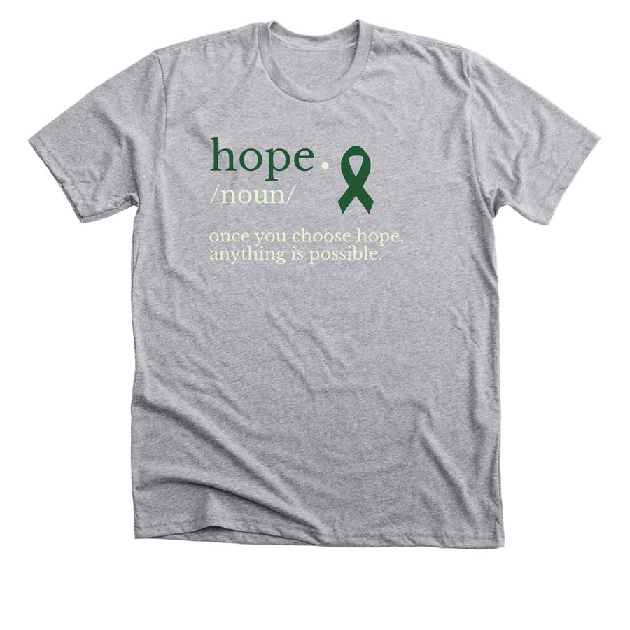 Hope., a Athletic Heather Premium Unisex Tee