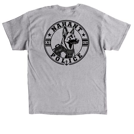 K9 ZIBIT&nbsp;, a Sport Grey Classic Unisex Tee (back-view)