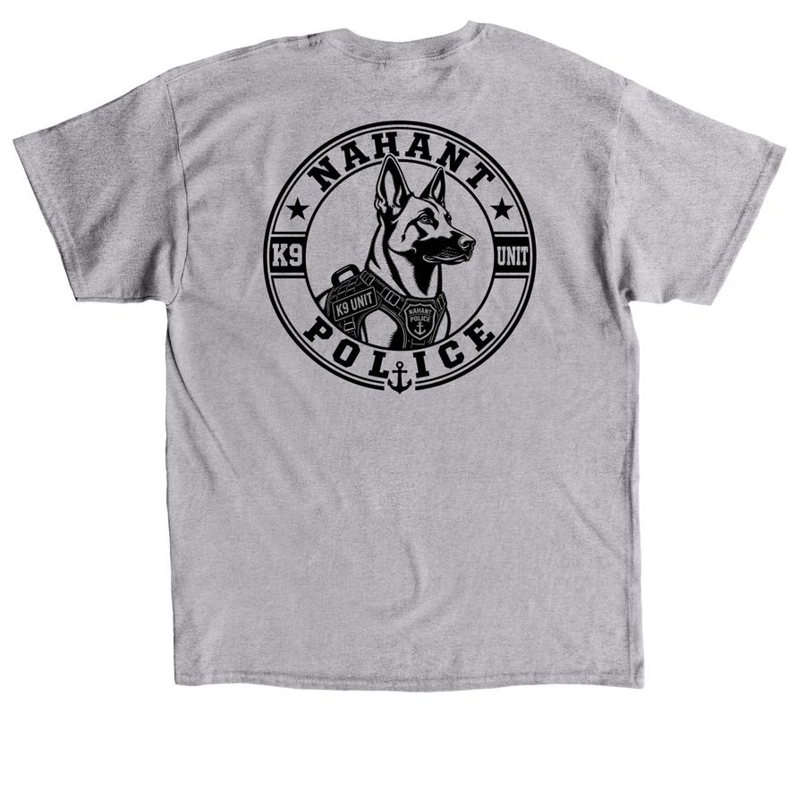 K9 ZIBIT&nbsp;, a Sport Grey Classic Unisex Tee (back-view)