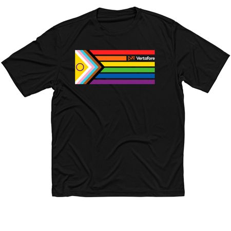 Vertafore Pride 2024 Design - Active Apparel, a Black Classic Performance Tee