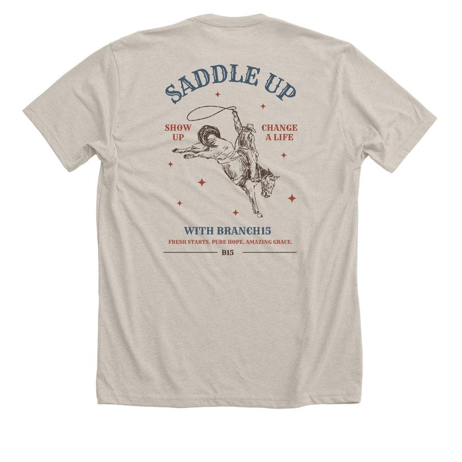 Saddle Up!, a Heather Dust Premium Unisex Tee