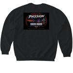 Where it Starts, a Black Softstyle Crewneck Sweatshirt (back-view)