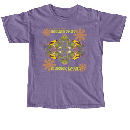 Defend Play, a Grape Comfort Colors Unisex Tee