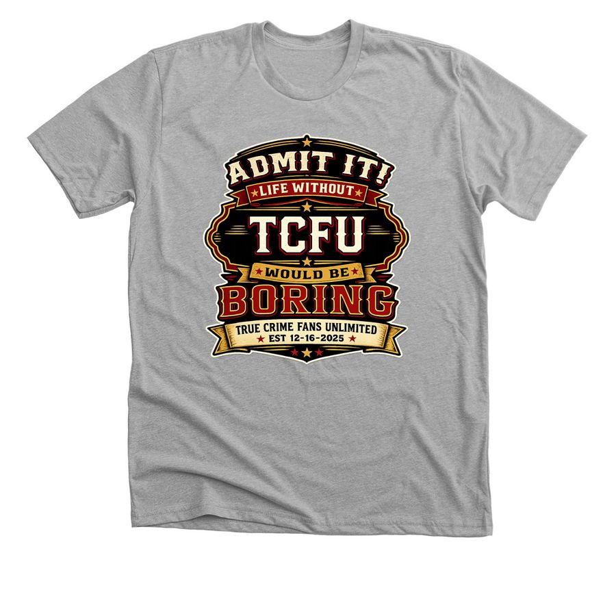 TCFU Tees, a Athletic Heather Premium Unisex Tee