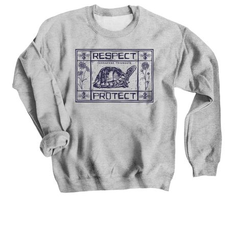 Respect. Protect., a Sport Grey Crewneck Sweatshirt