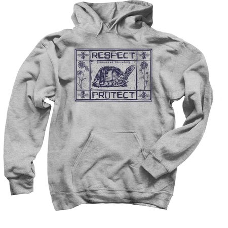 Respect. Protect., a Sport Grey Pullover Hoodie