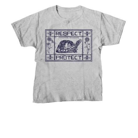 Respect. Protect., a Sport Grey Youth Unisex Tee