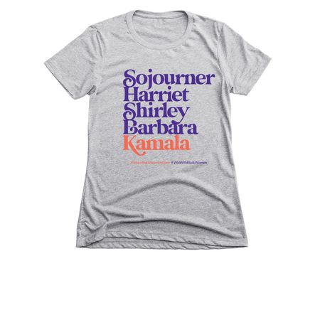 Kamala Legacy, a Dark Heather Grey Women's Slim Fit Tee