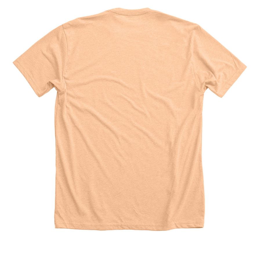 Austen's Bath Novels 2026 Adventure, a Heather Peach Premium Unisex Tee (back-view)