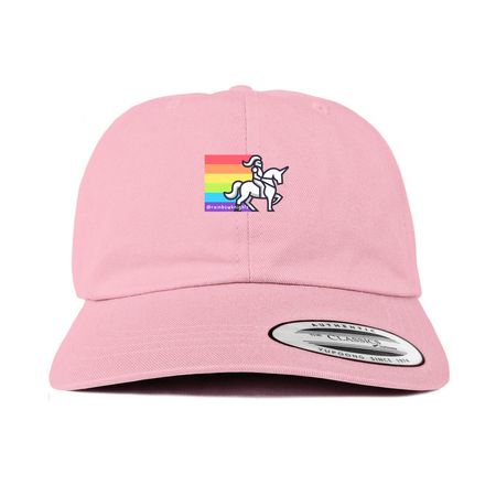 Rainbow Knights [Hats], a Pink Printed Classic Baseball Cap