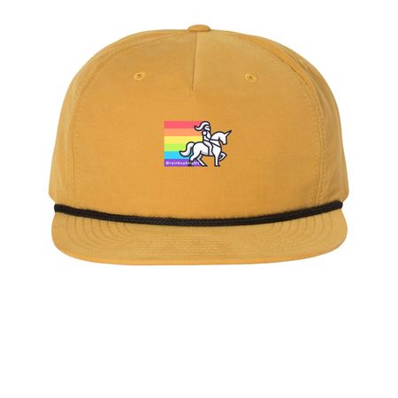 Rainbow Knights [Hats], a Biscuit/ Black Printed Umpqua Snapback Cap