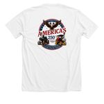 2026 Parade T-shirts, a Solid White Blend Premium Unisex Tee (back-view)