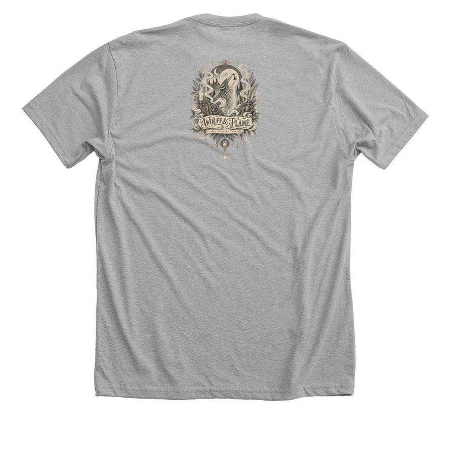 Home, a Athletic Heather Premium Unisex Tee (back-view)