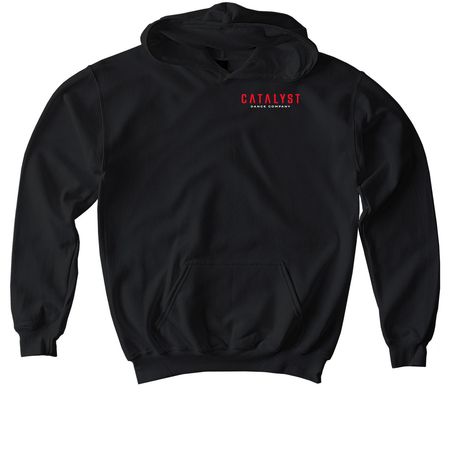 The Movement Tee, a Black Softstyle Youth Pullover Hoodie