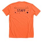 GLEAM Staff Shirt&nbsp;, a Heather Orange Premium Unisex Tee (back-view)