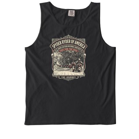 Fuel the Soul, a Black Comfort Colors Tank Top
