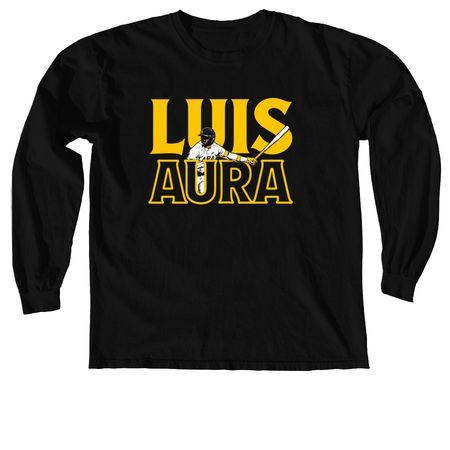 Breaking T Releases Luis Lara Luis Aura Shirt, a Black Comfort Colors Long Sleeve Tee