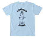 Canine Coach Academy Pocket T, a Chambray Comfort Colors Pocket Tee (back-view)