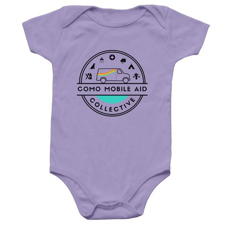 For little accomplices in training, a Lavender Infant Onesie